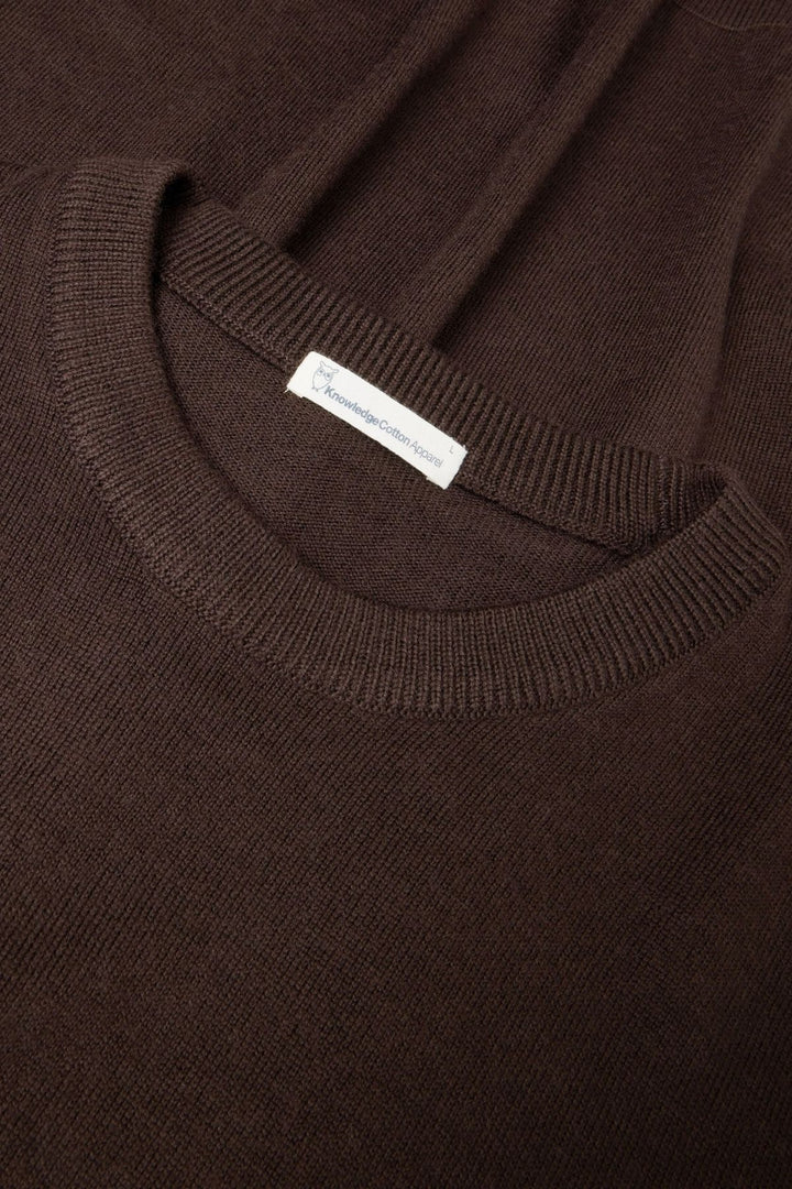 MERINO Crew Neck Sweater chocolate torte
