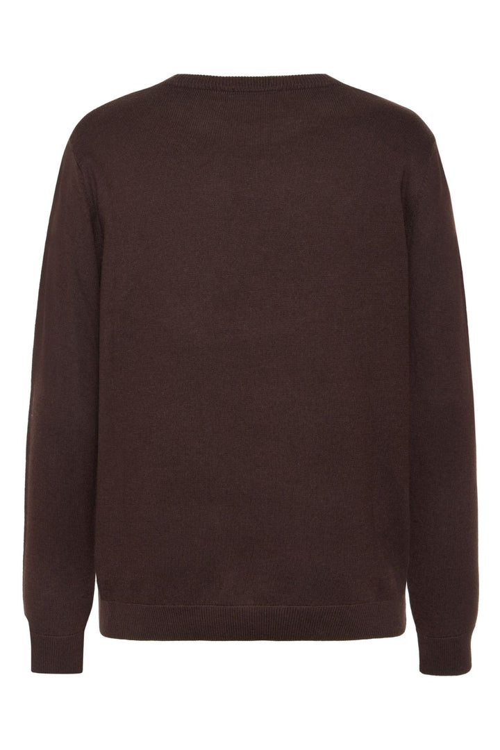 MERINO Crew Neck Sweater chocolate torte
