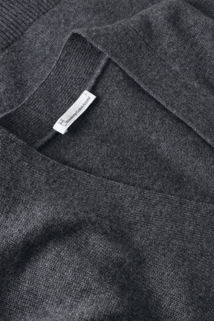 CASHMERE Cardigan Knit dark grey mel