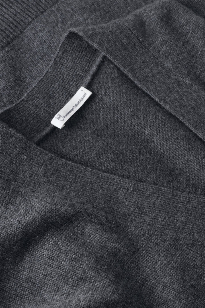 CASHMERE Cardigan Knit dark grey mel