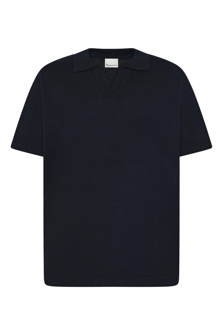 CASHMERE Knitted Polo night sky