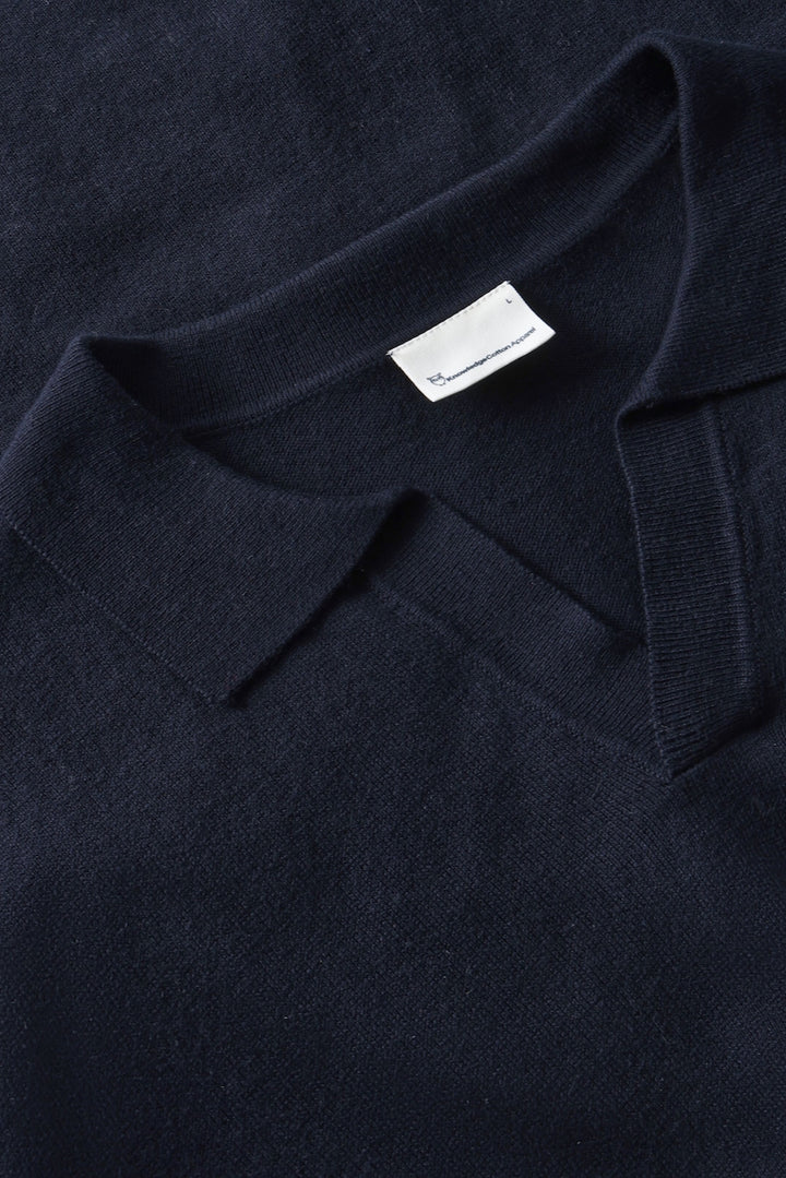 CASHMERE Knitted Polo night sky