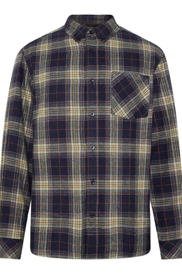 CHECKED Flannel Shirt blue check