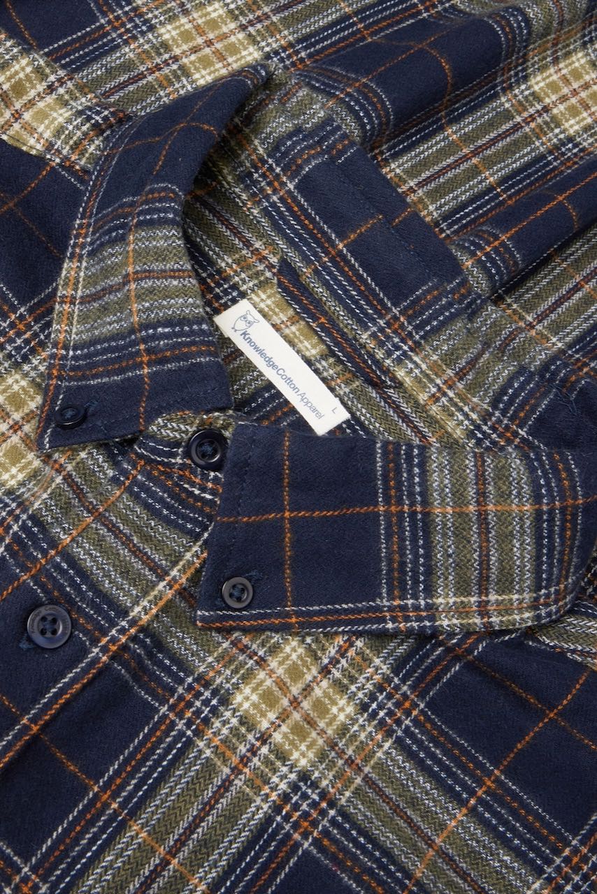 CHECKED Flannel Shirt blue check