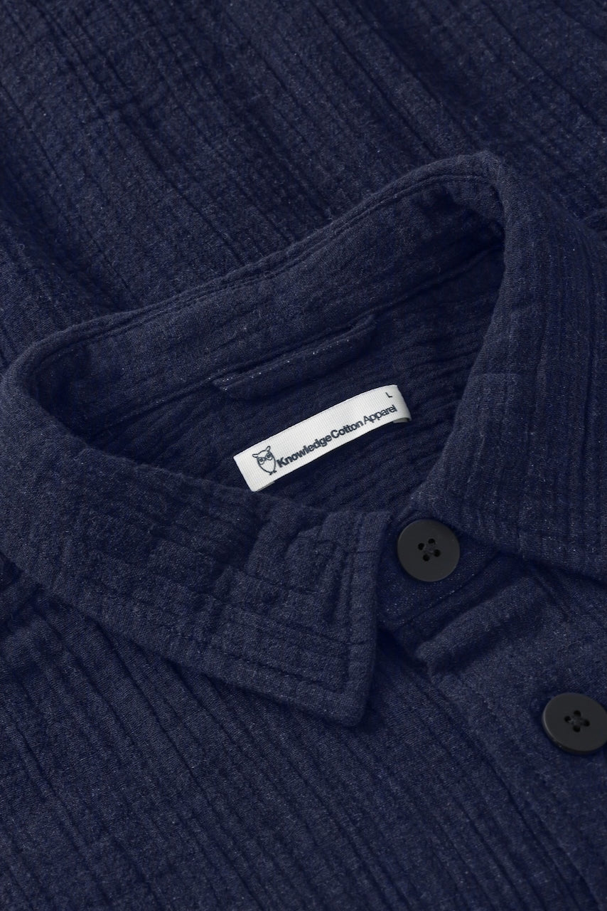 SHORT SLEEVE Dobby Shirt indigo KCA