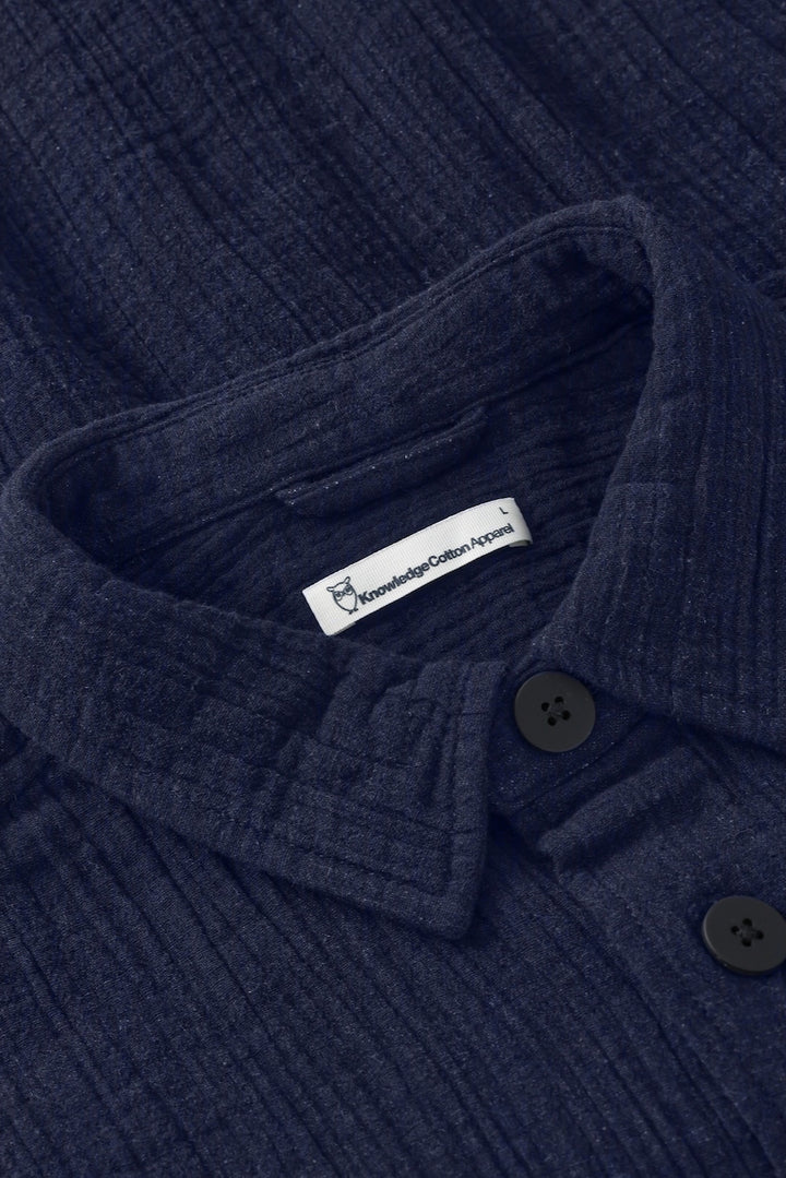 SHORT SLEEVE Dobby Shirt indigo KCA