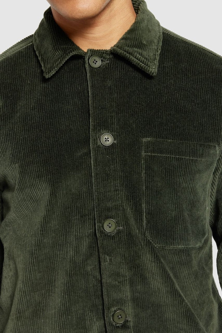 CORDUROY Overshirt forrest night