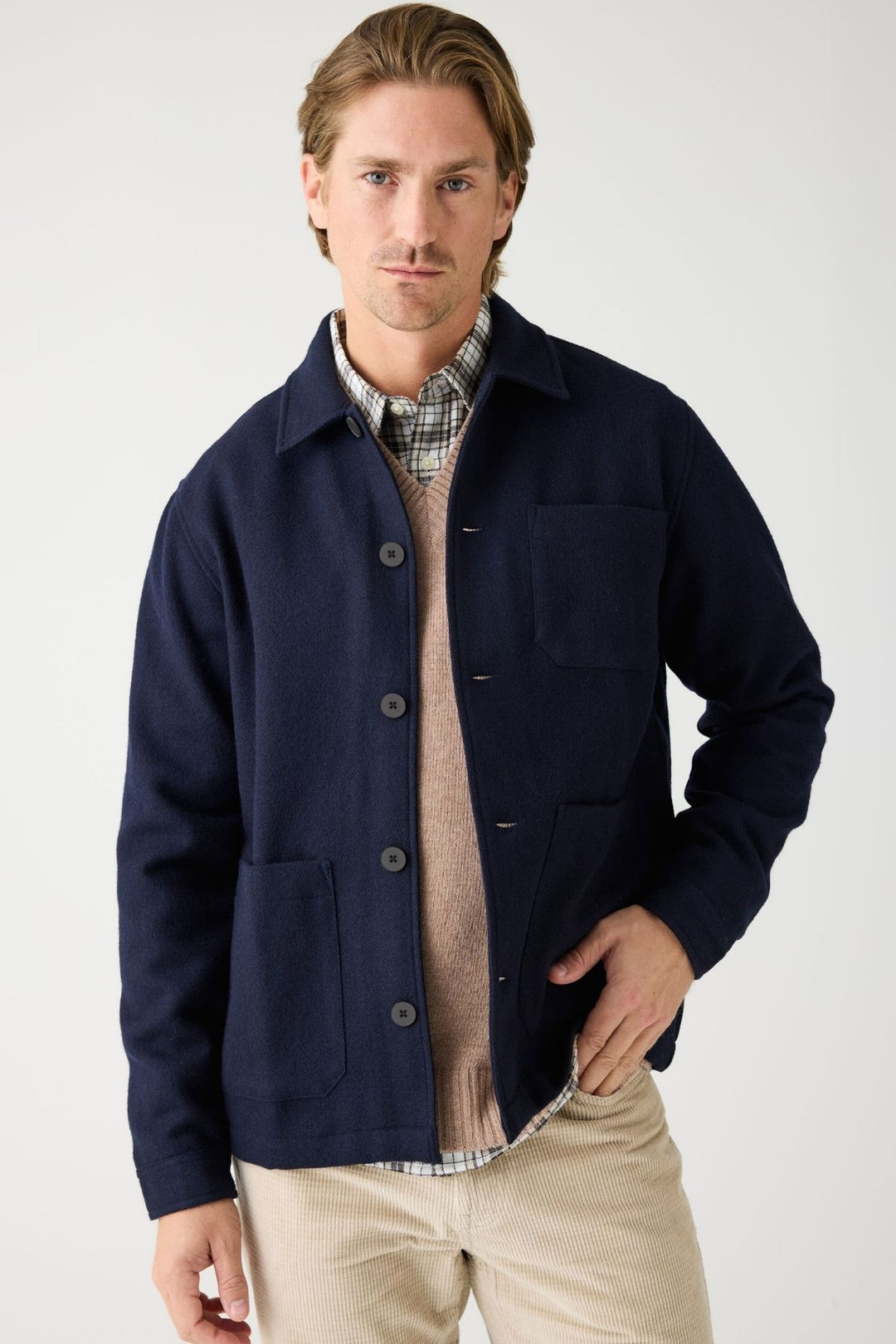 MERINO Overshirt night sky