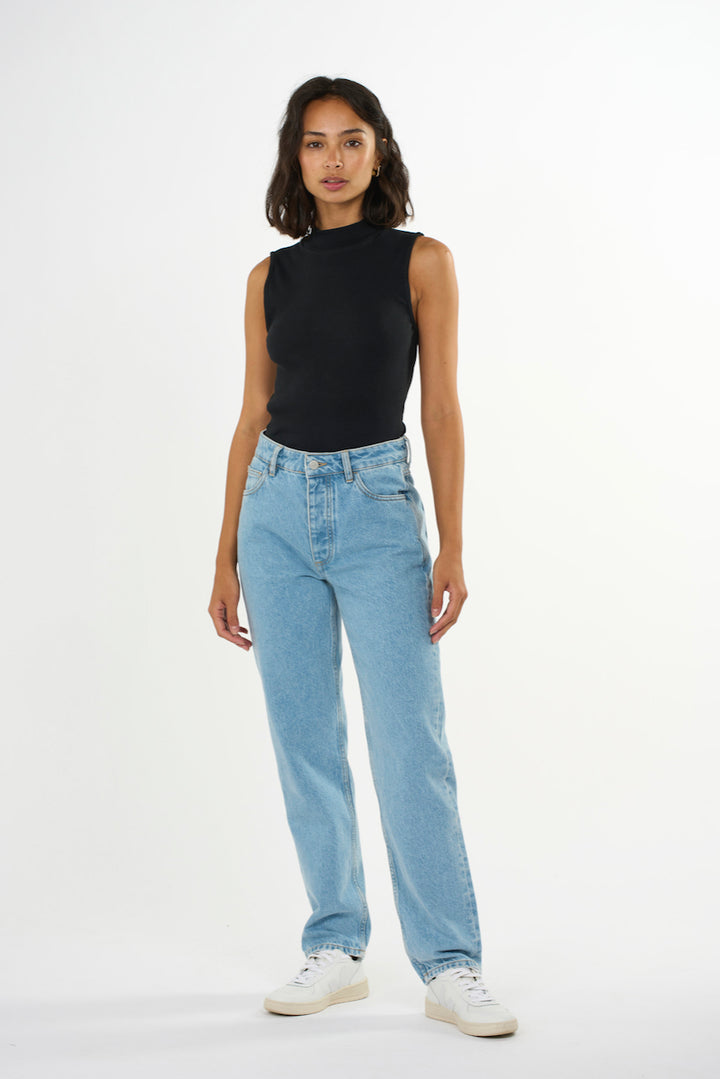 HIGH NECK Rib Top KCA