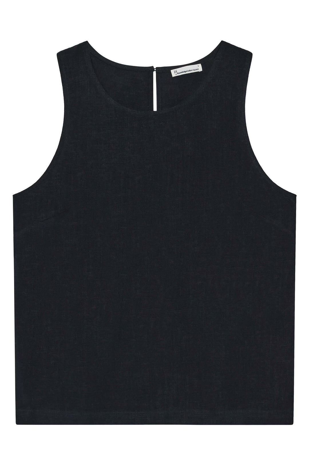 LINEN-MIX Top black jet KCA