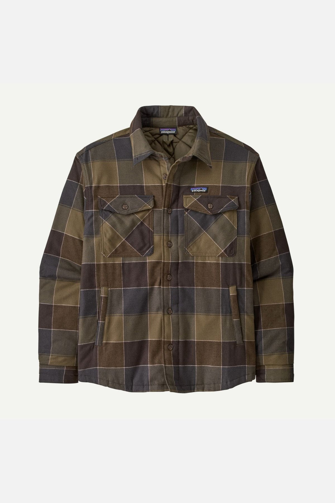 M´S LW INSULATED FJORD Flannel Shirt snow owl basin green