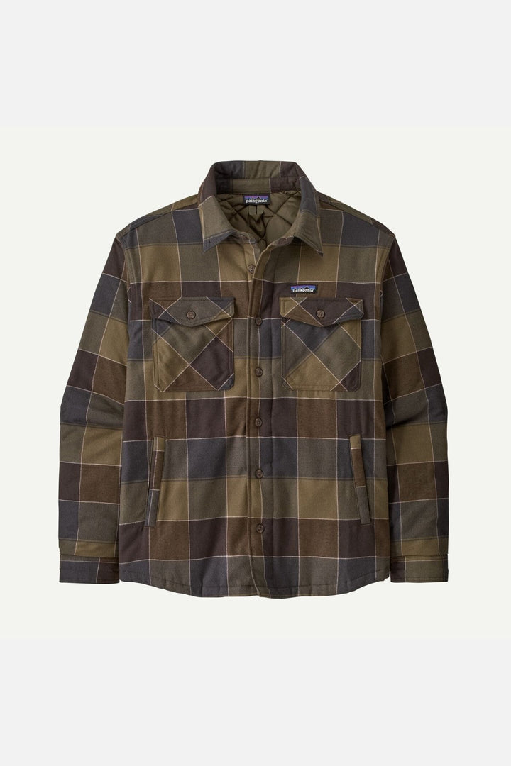 M´S LW INSULATED FJORD Flannel Shirt snow owl basin green
