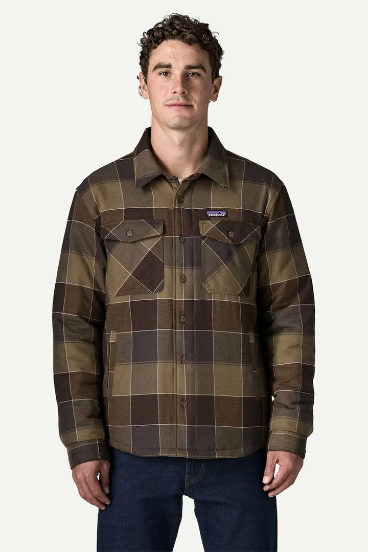 M´S LW INSULATED FJORD Flannel Shirt snow owl basin green