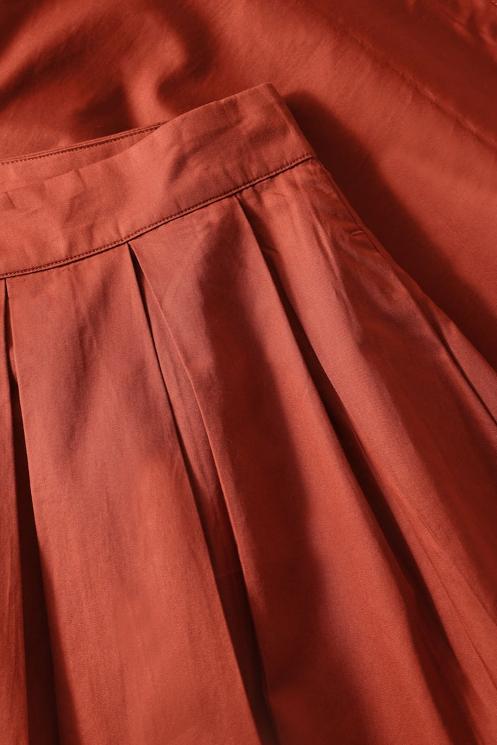 SATIN PLEAT Skirt KCA