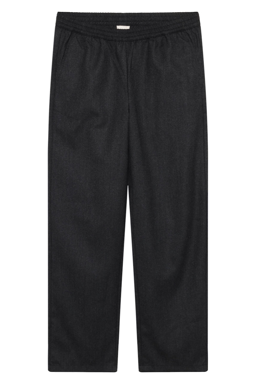 WOOL POSEY Slack Pants RWS dark grey mel