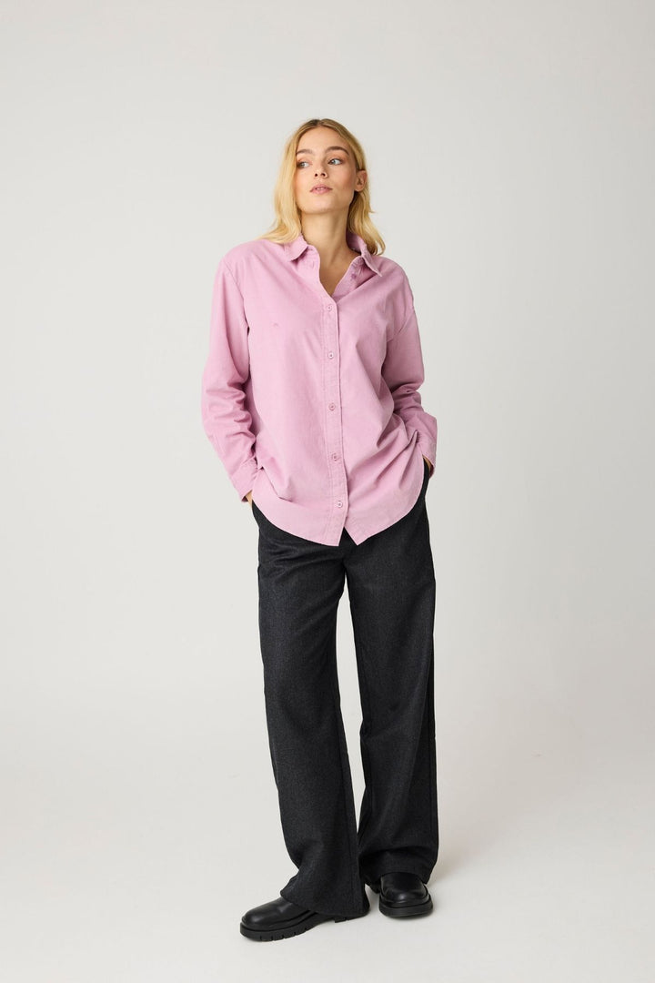 WOOL POSEY Slack Pants RWS dark grey mel