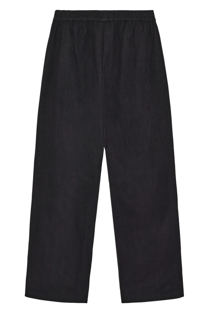 POSEY Wide Linen-Mix Pants black jet KCA