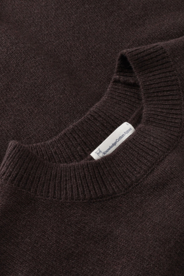 LAMBSWOOL Crew Neck Knit Sweater