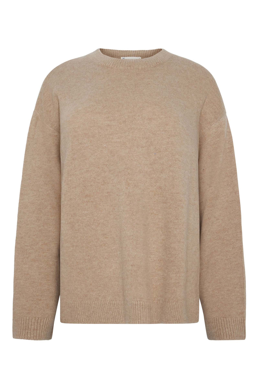 LAMBSWOOL Crew Neck Knit Sweater