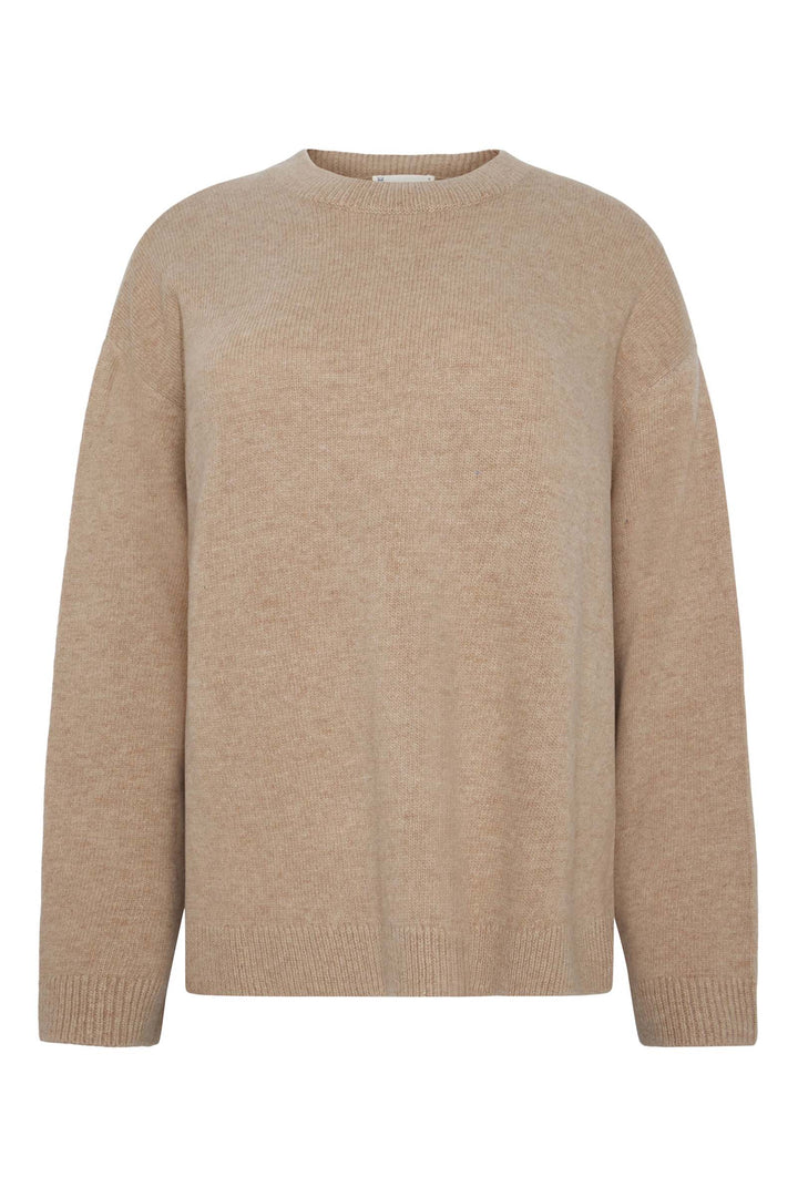 LAMBSWOOL Crew Neck Knit Sweater