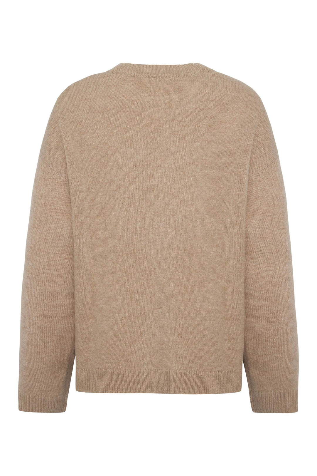 LAMBSWOOL Crew Neck Knit Sweater