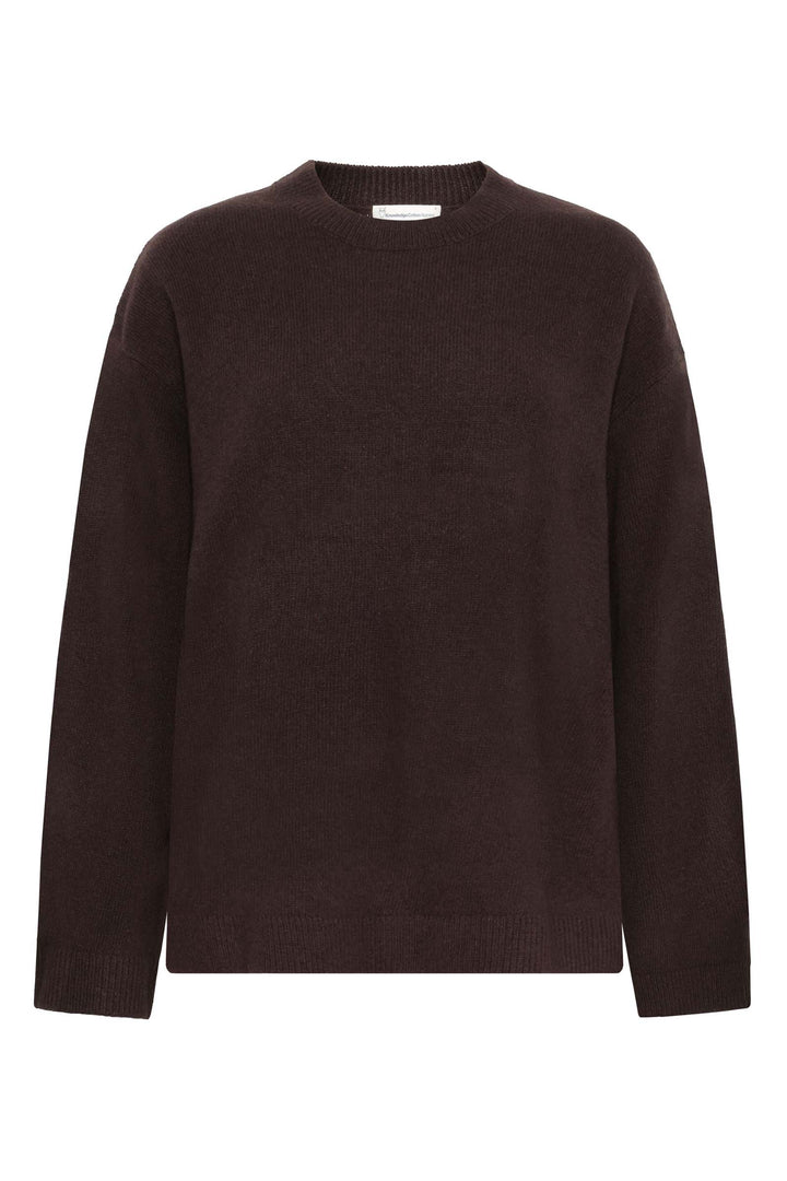 LAMBSWOOL Crew Neck Knit Sweater
