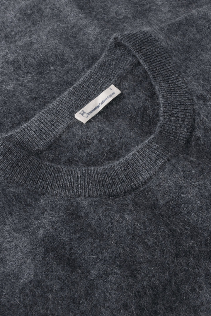 CASHMERE Crew Neck Knit dark grey mel