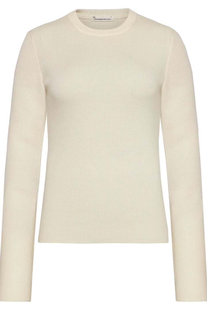 MERINO WOOL Rib Knit RWS egret