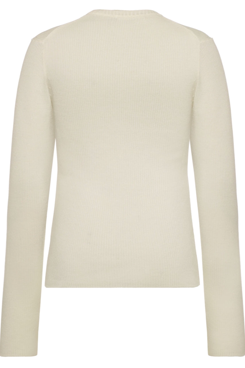 MERINO WOOL Rib Knit RWS egret