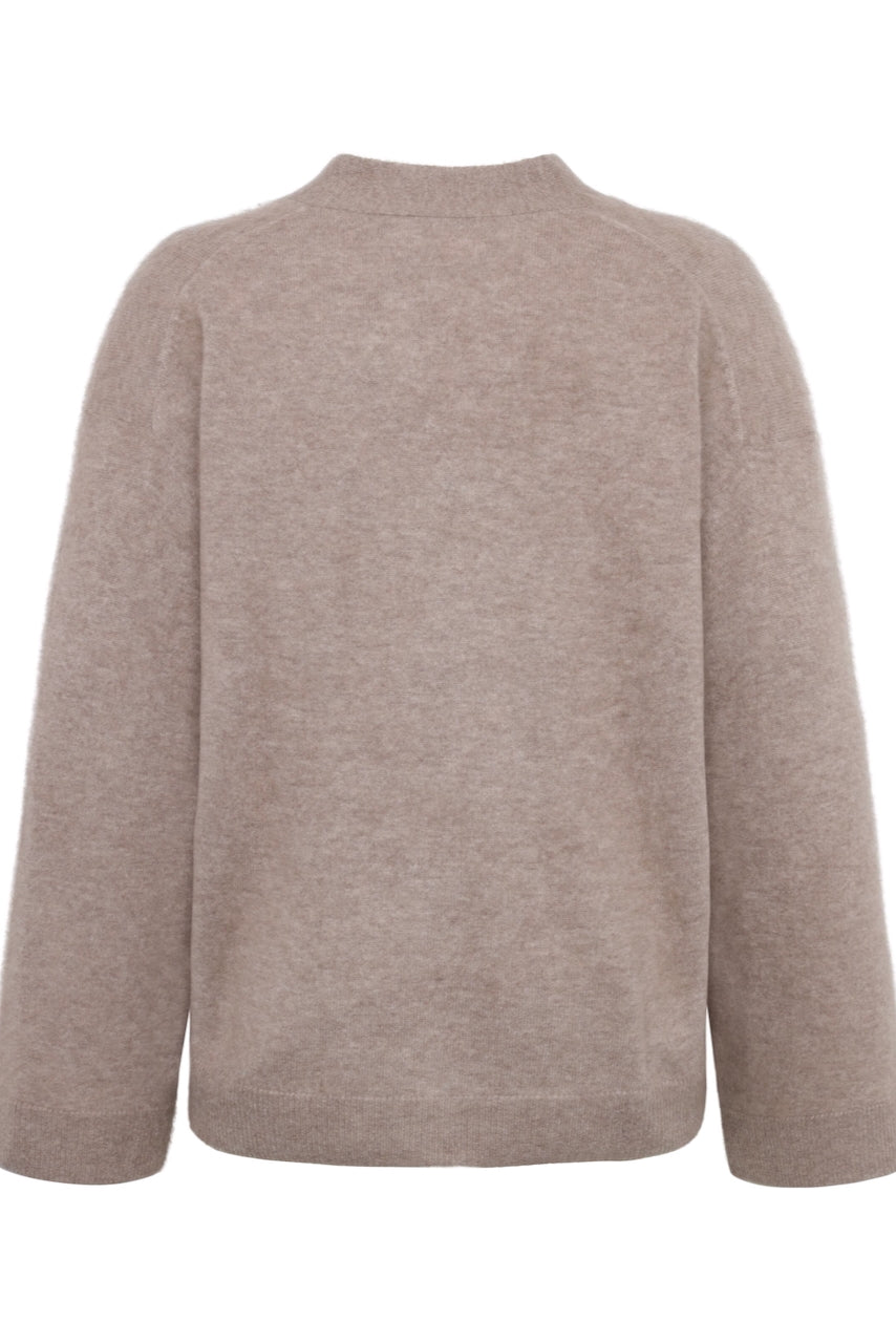 CASHMERE Cardigan RWS kelp melange