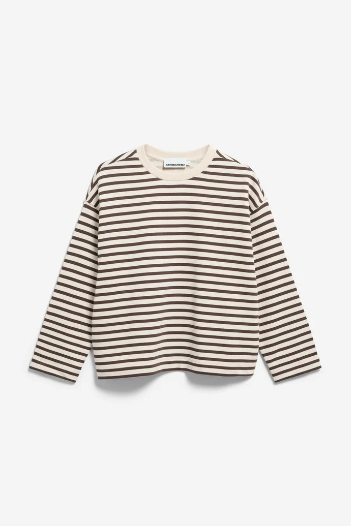 FRANKAA MAARLEN Stripe Sweat undyed claystone