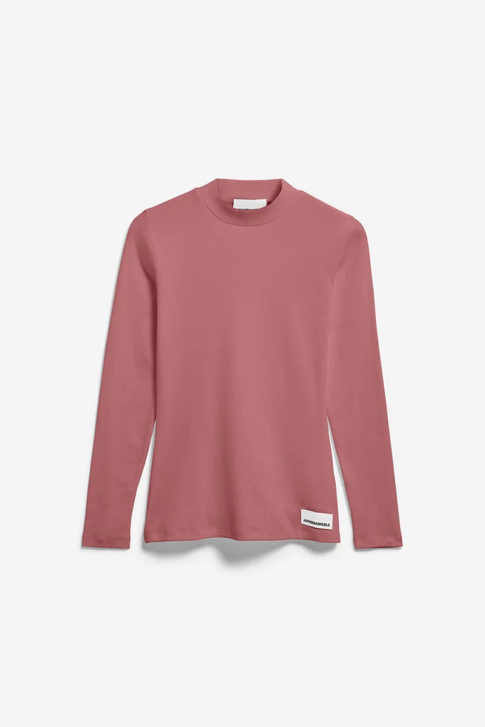 FATIMAARA Rib Longsleeve velvet ember
