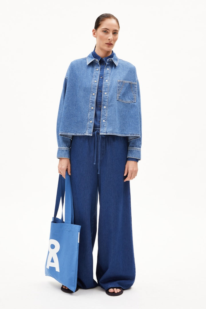 NALAANI Bluse sea foam