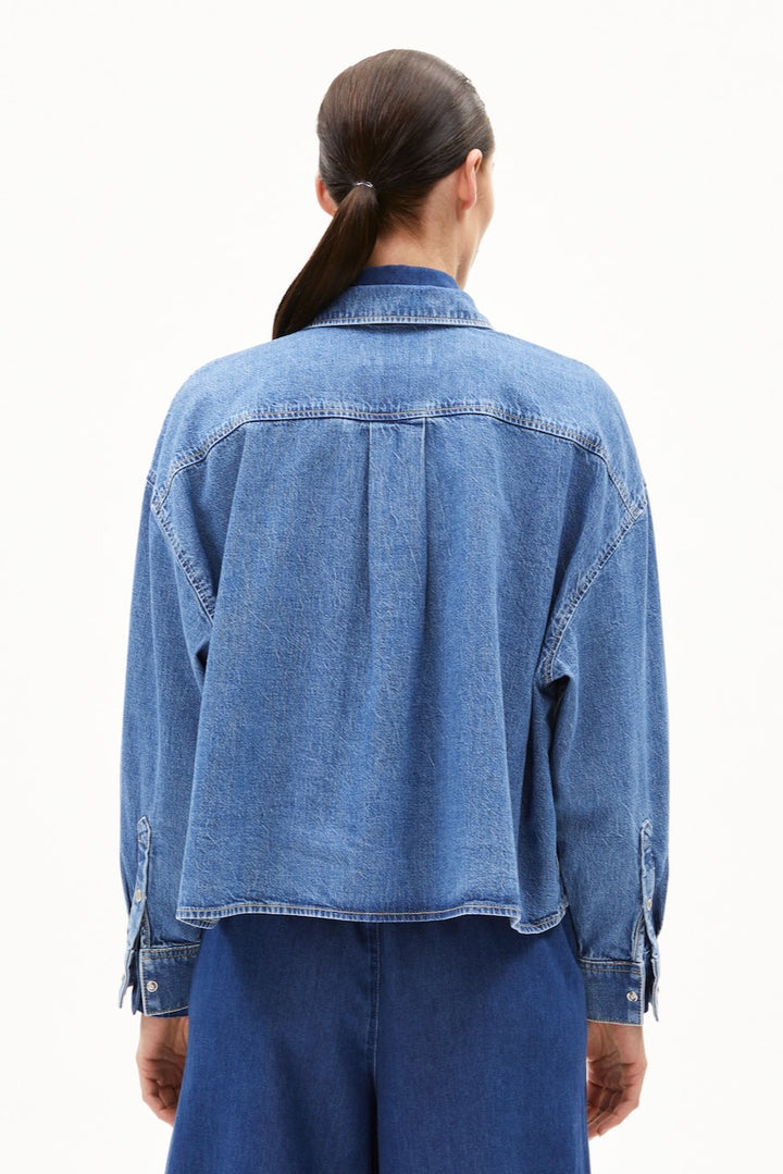 NALAANI Bluse sea foam