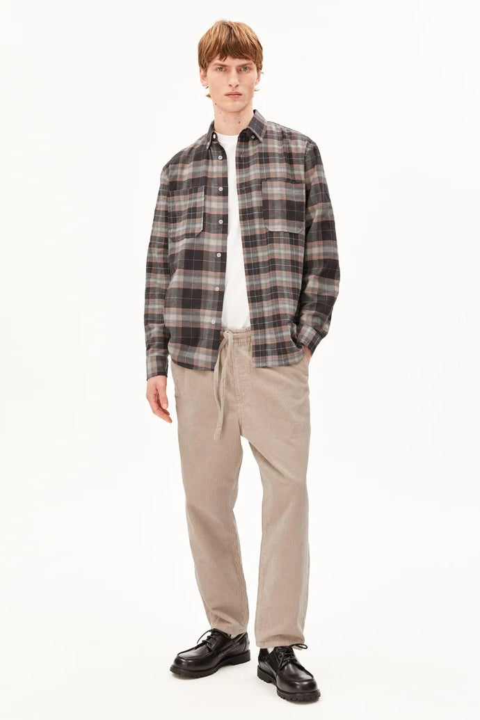 PATCHWORK Langarmhemd pure