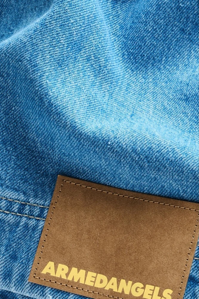 COLLARLESS Denim Jacket aero