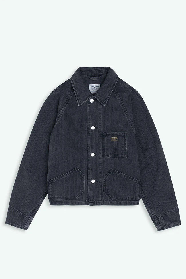 JEENA Jacket stripe black worn