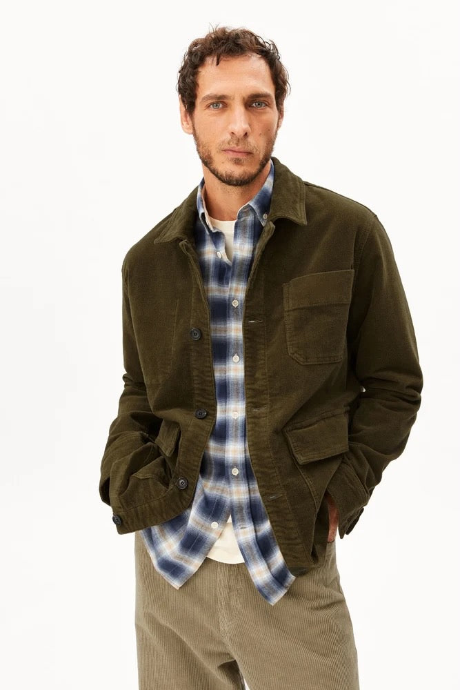 CORDUROY Bakers Blazer dark earth