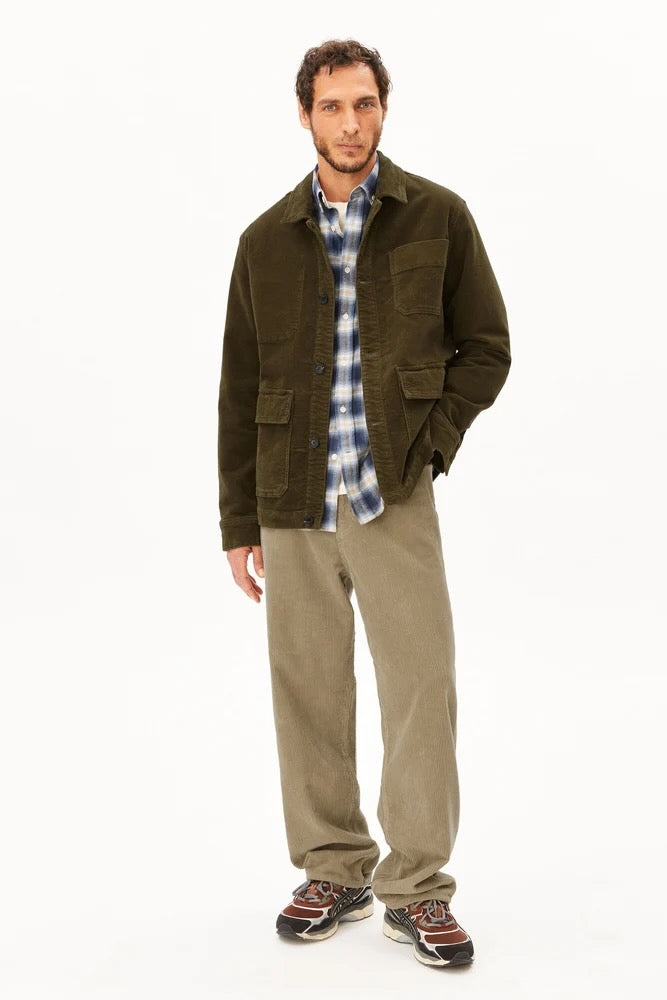 CORDUROY Bakers Blazer dark earth