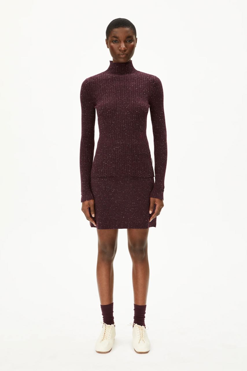 DARLAA TWEED Rock dark cranberry