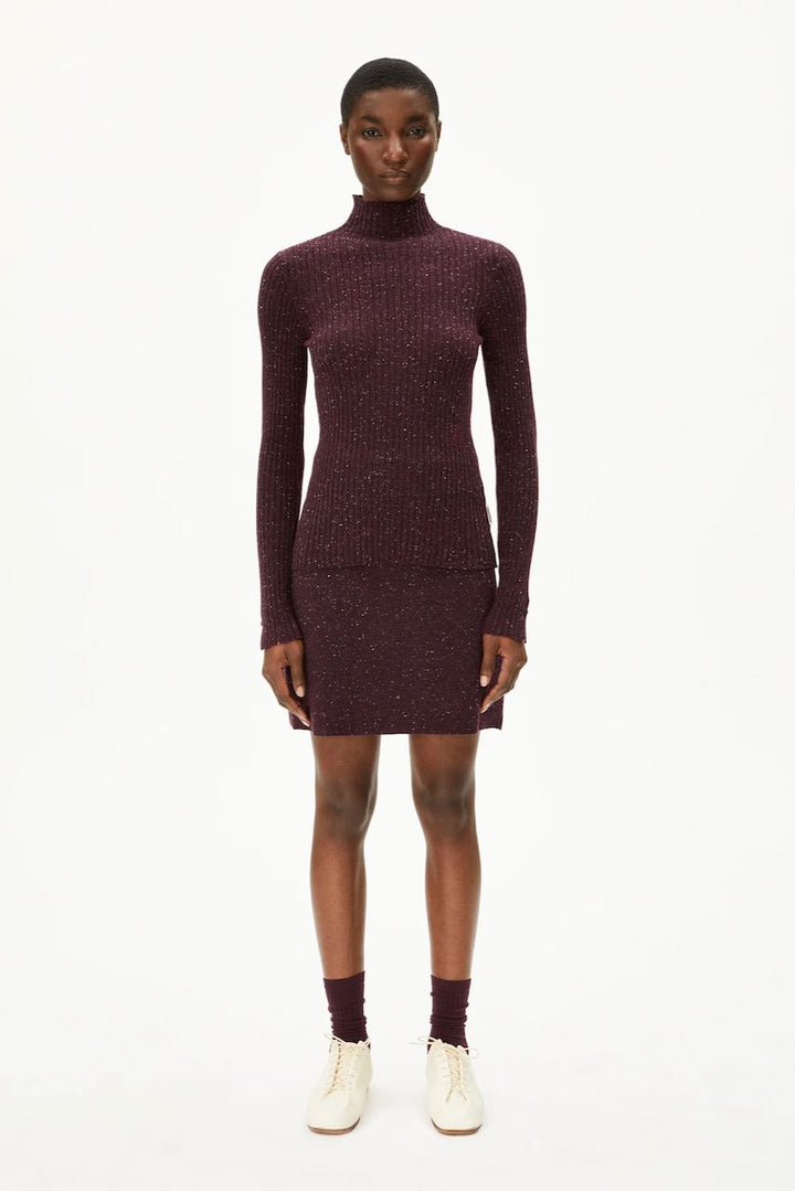 DARLAA TWEED Rock dark cranberry