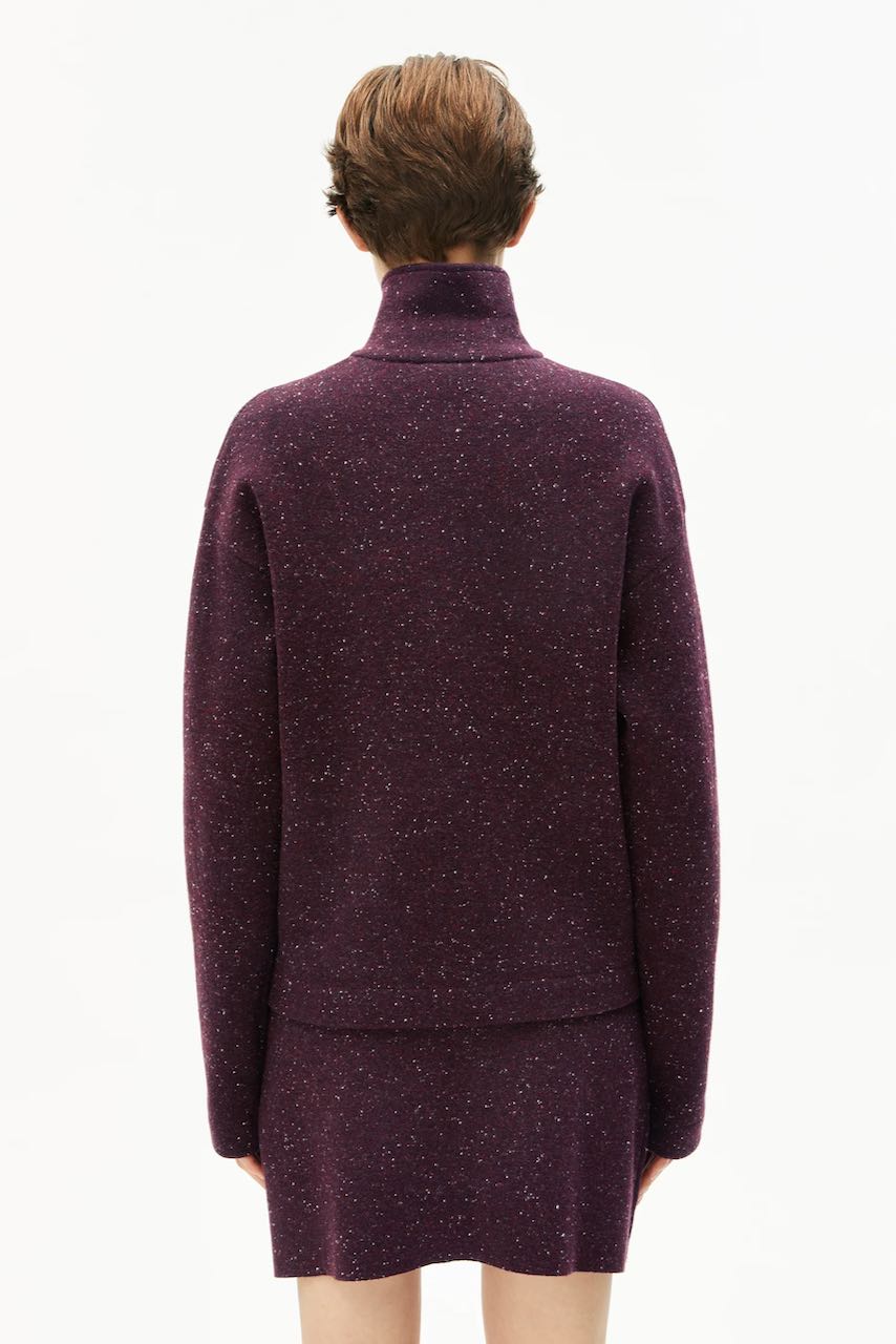 DOROTHEA TWEED Jacke dark cranberry