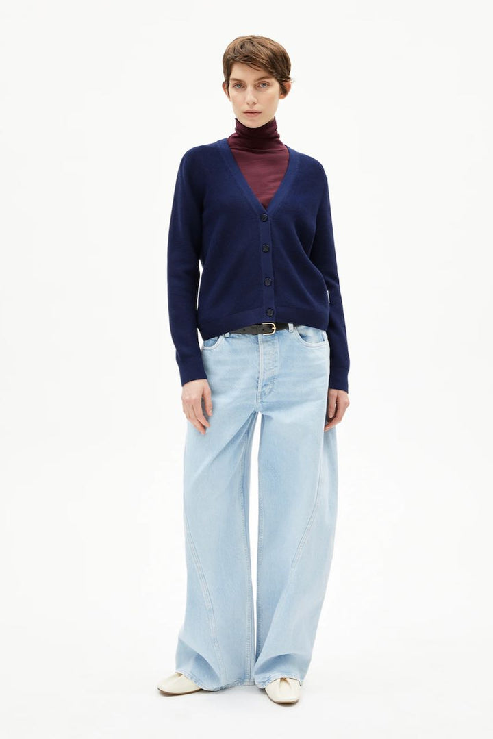 MENAAL Links Links Cardigan tinted navy