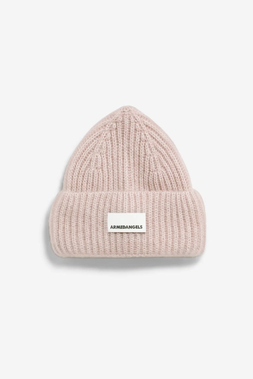 MOHAIR Blend Knit Hat honey melange