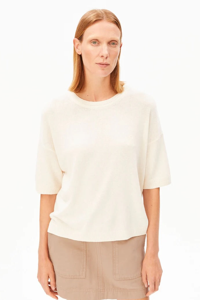 S SL LINEN Blend Knit Sweater undyed