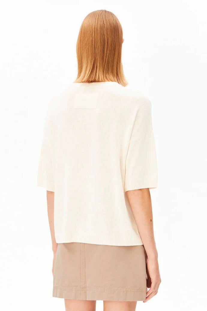 S SL LINEN Blend Knit Sweater undyed