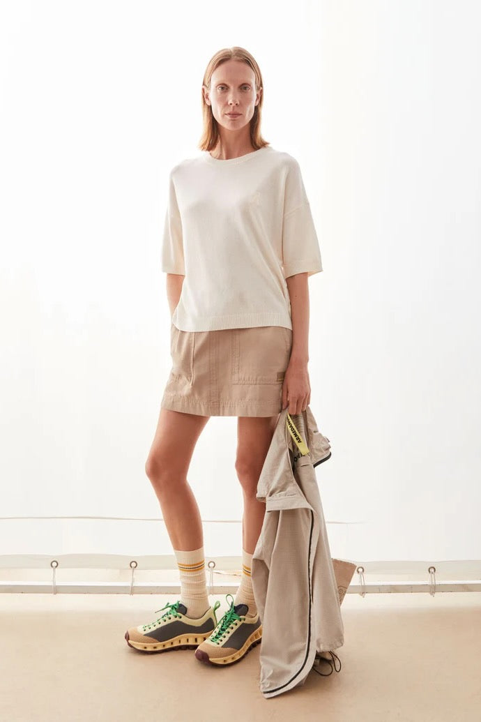 S SL LINEN Blend Knit Sweater undyed