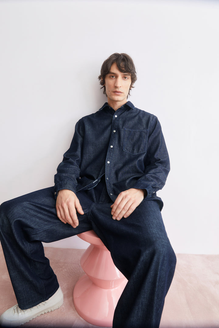 DARK WASH Denim Shirt rinse