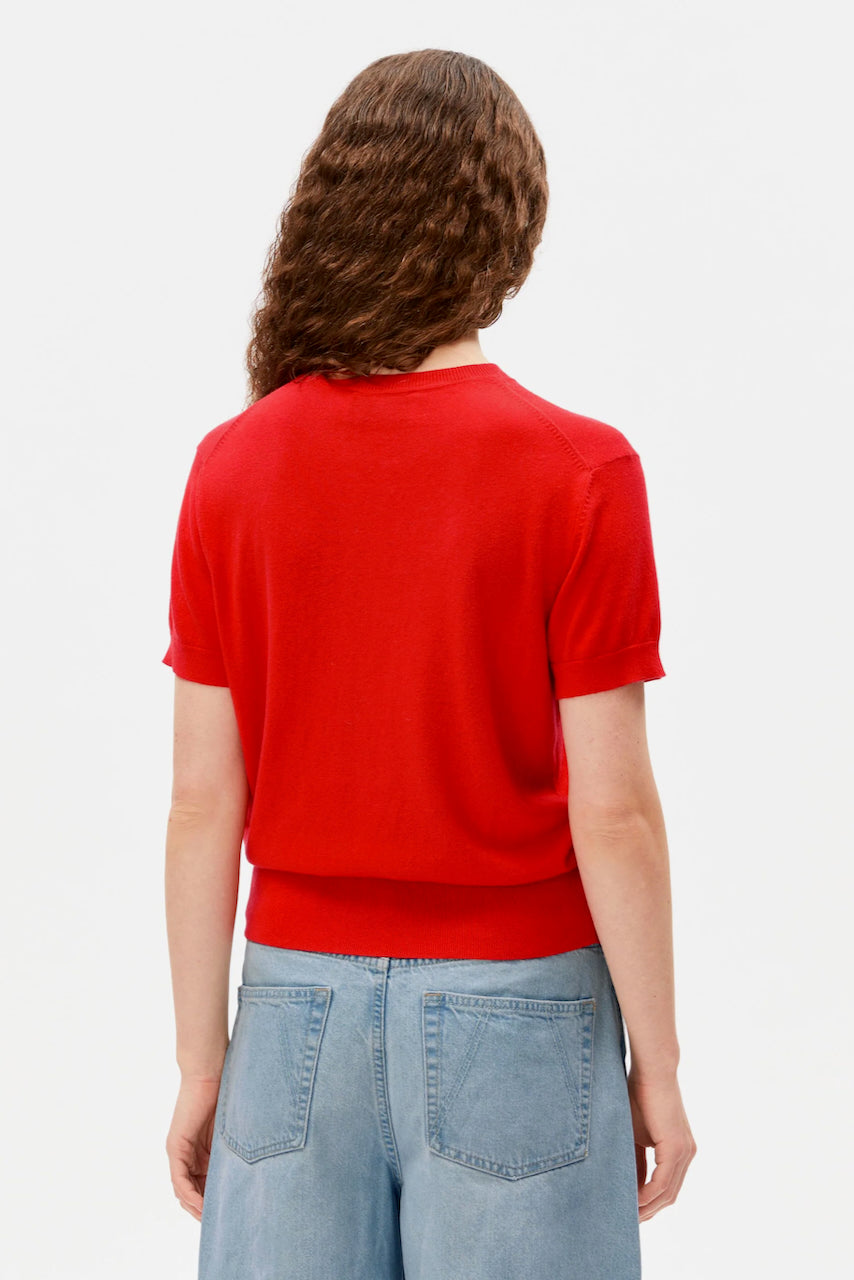 FINE S SL Knit Sweater mars red