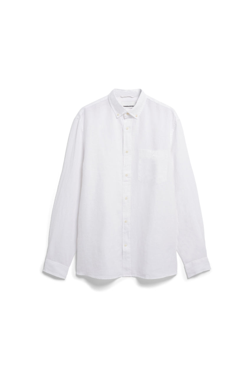 LINEN LS Shirt white